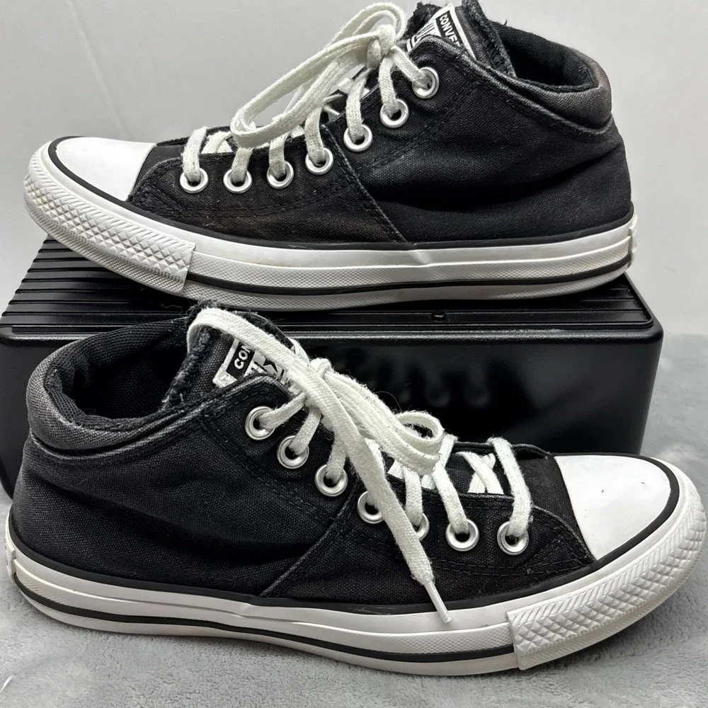 Converse Chuck Taylor All Star Madison Mid Womens Sz 7.5 Canvas Black 563512F